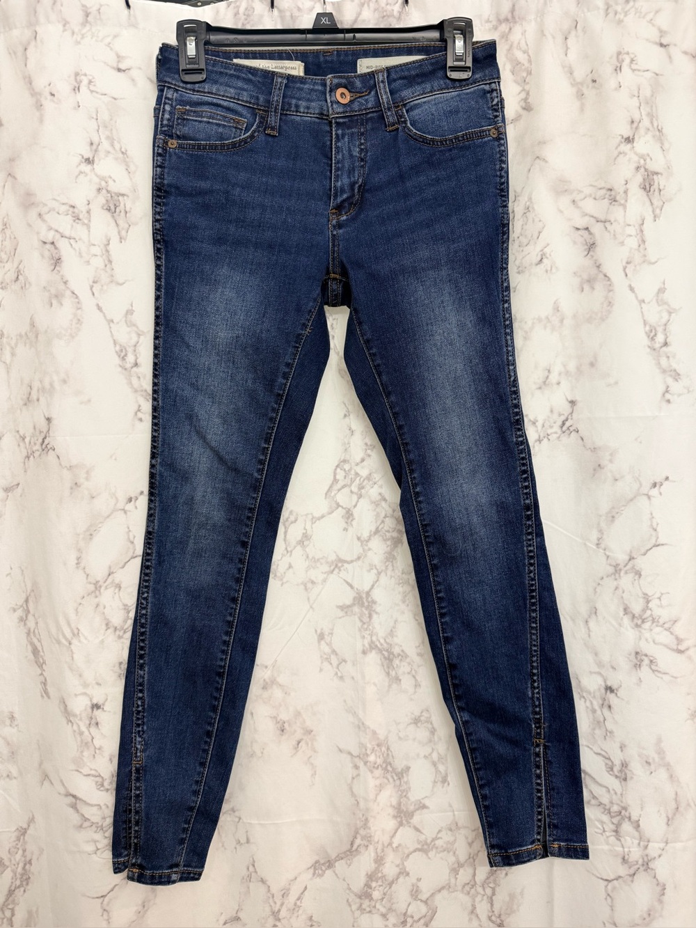 Anthropologie Dark Blue Skinny Jeans